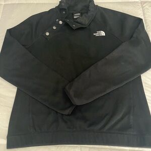 The North Face unisex Black Snap Pullover Jacket